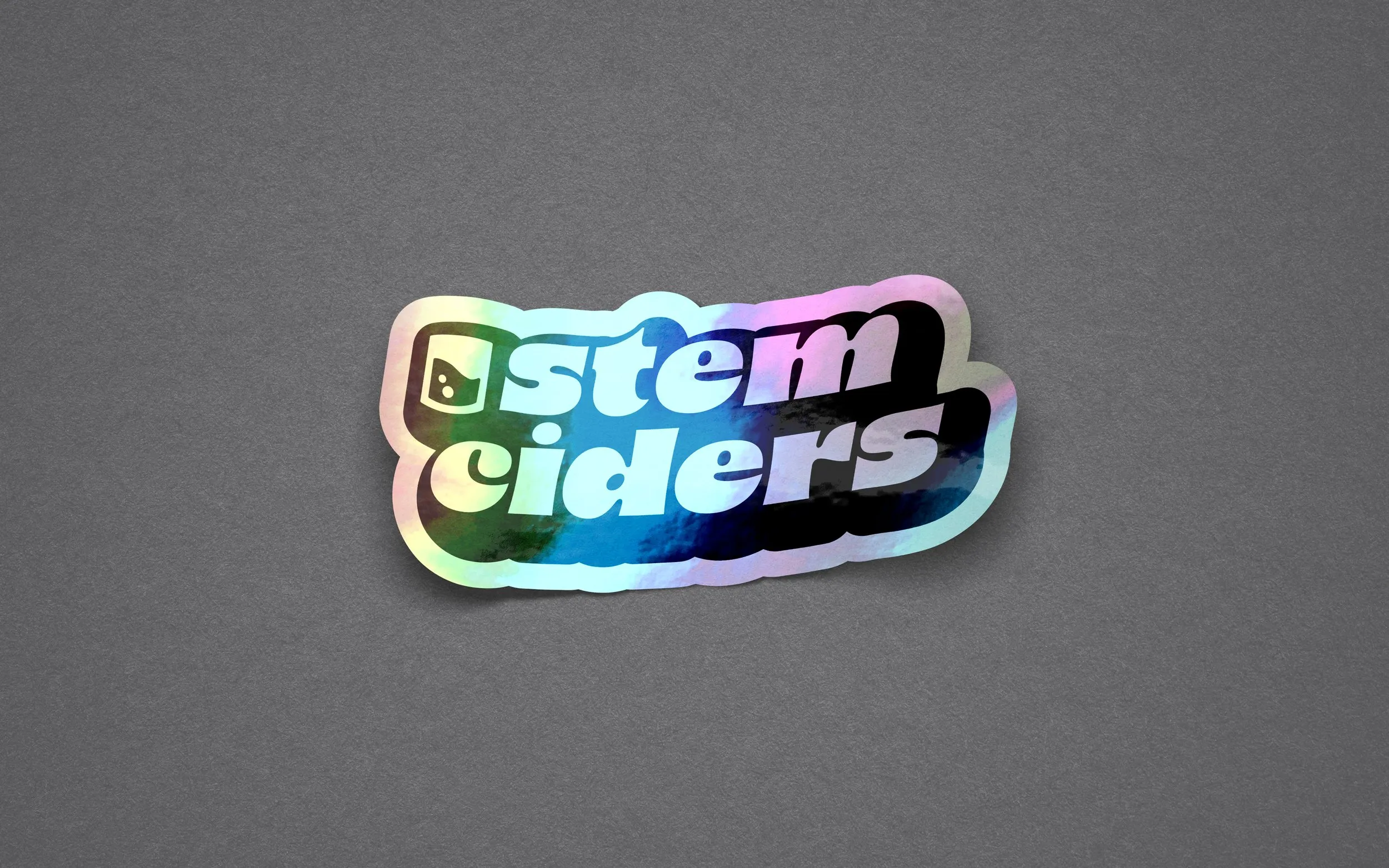 Holographic Stem Ciders sticker