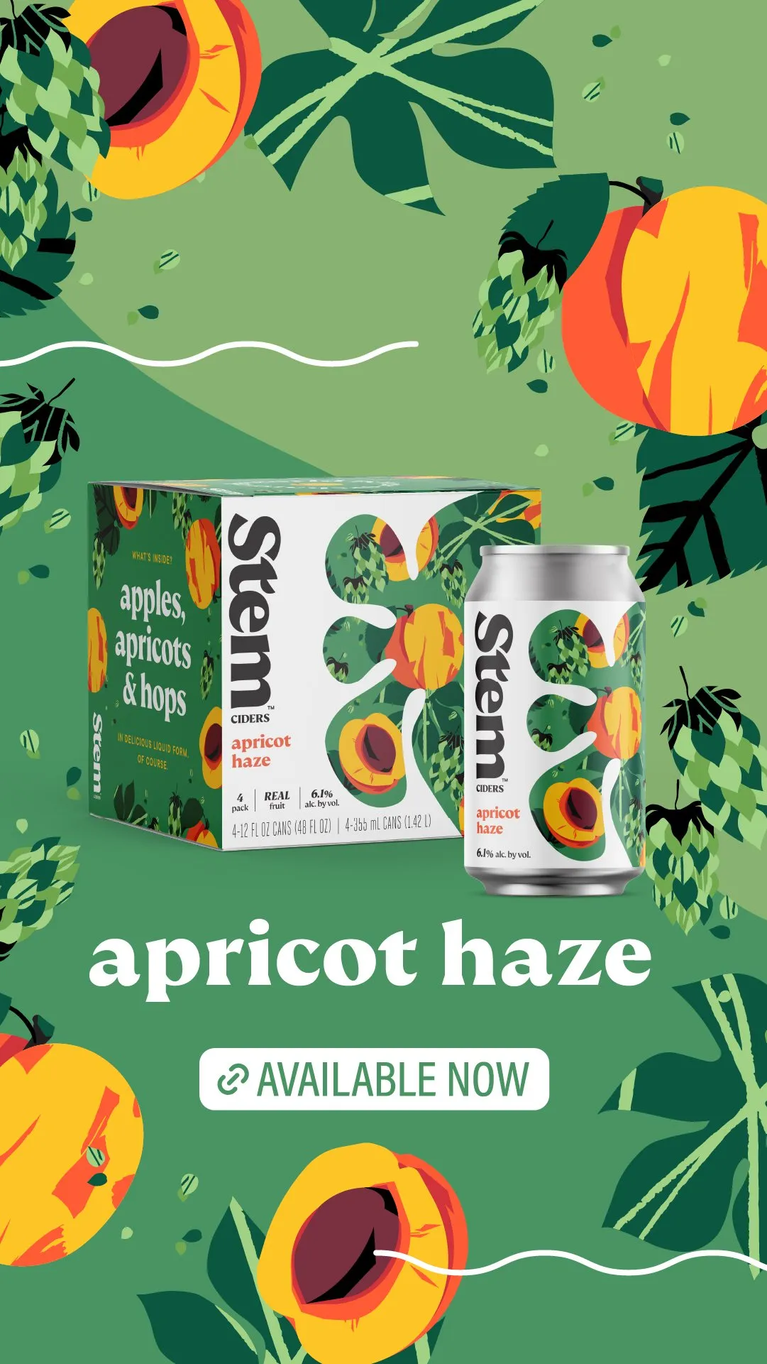 Apricot Haze 'Available Now' social post