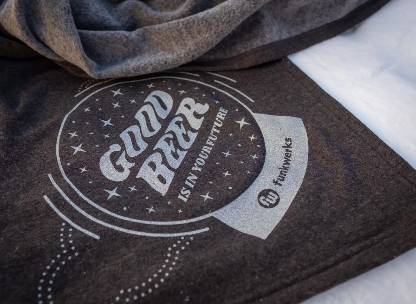 Funkwerks 'Good Beer Is In Your Future' crystal ball sweatshirt