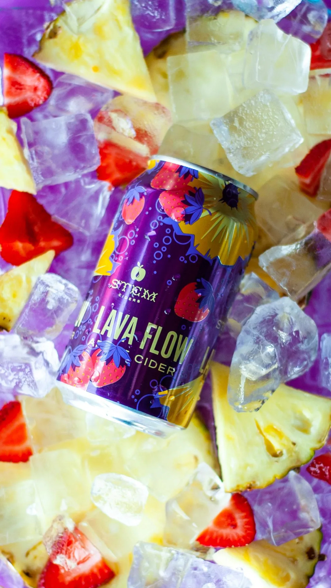 Lava Flow can buried in colorful ice